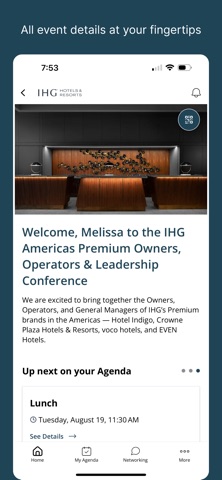 IHG Premium Conference iPhone screenshot