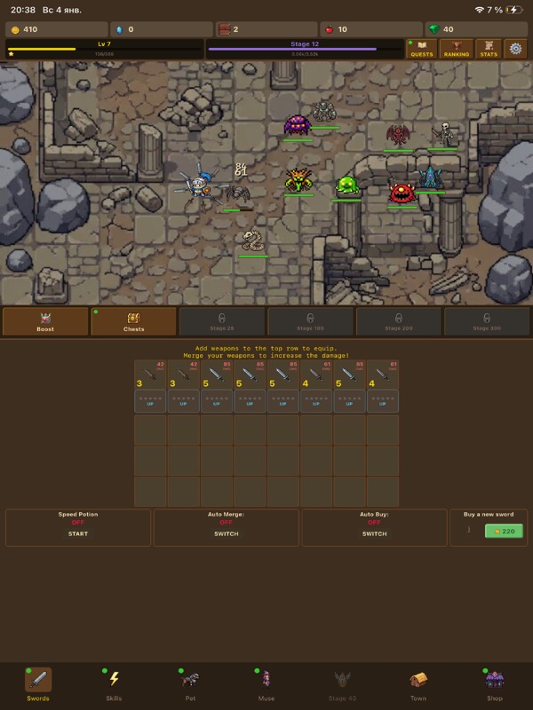 1001 Swords: Pixel Idle RPG screenshot 12