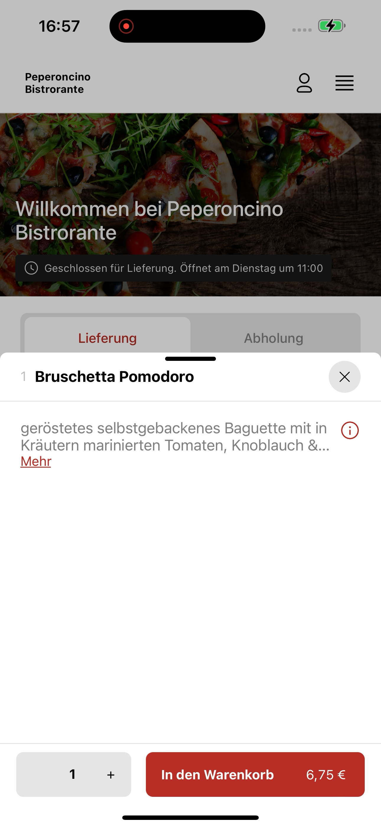 Peperoncino Bistrorante screenshot 8