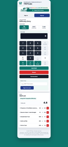 TNTCalc screenshot 2