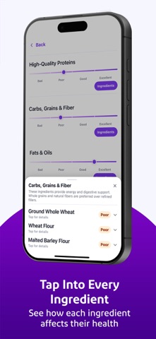 Zivo – Dog & Cat Food Scanner iPhone screenshot