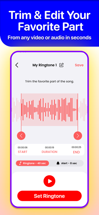 ClipTone: Ringtone Maker & MP3 Screenshot 2 of 6