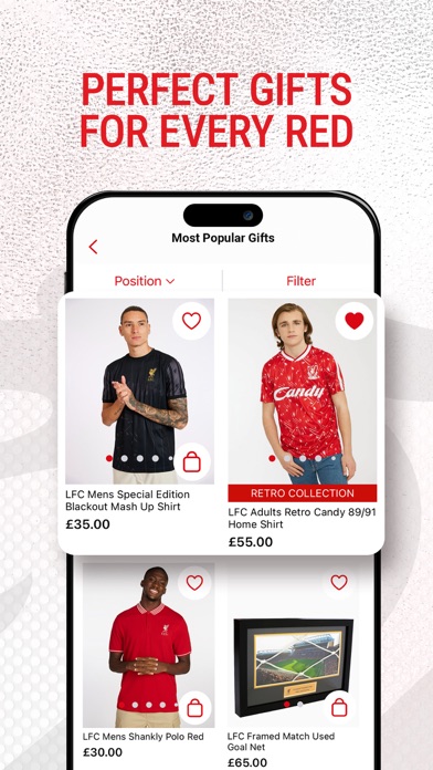 Official Liverpool FC Store Screenshot