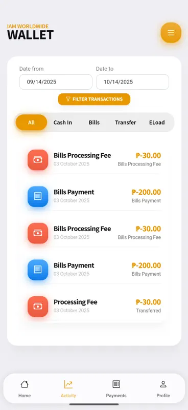 IAM WALLET screenshot 1 of 7