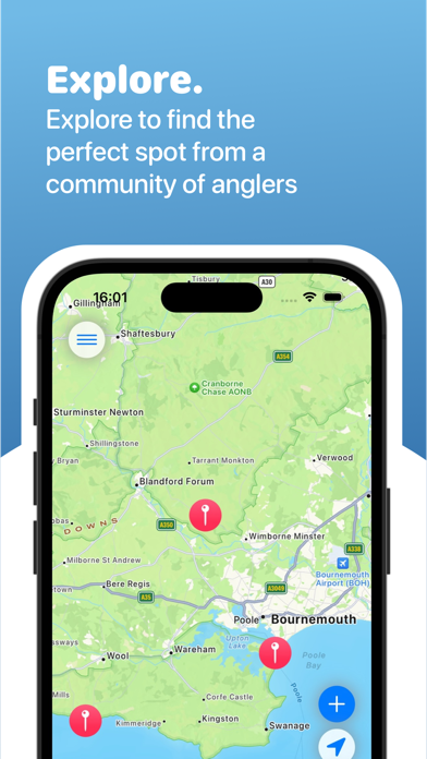 Fishing Spots: Location Map Screenshot