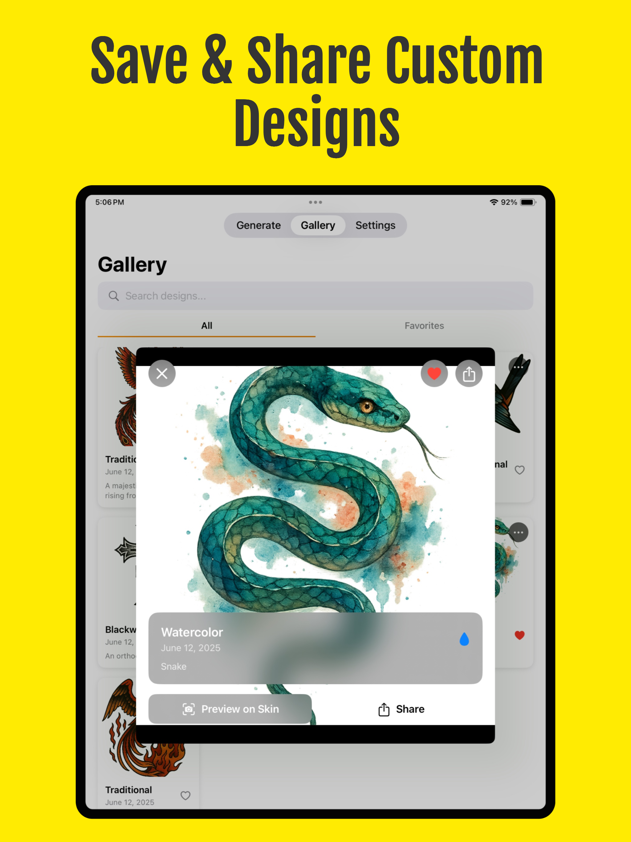 AI Tattoo Generator - InkGenie screenshot 12