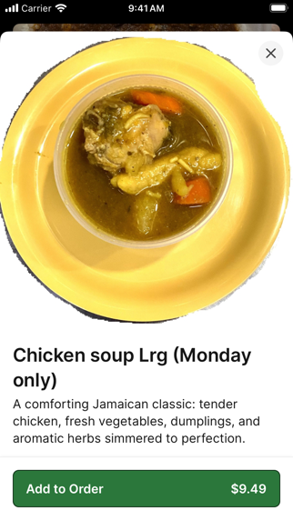 Jamaican Vibez iPhone screenshot 3 - Food & Drink app