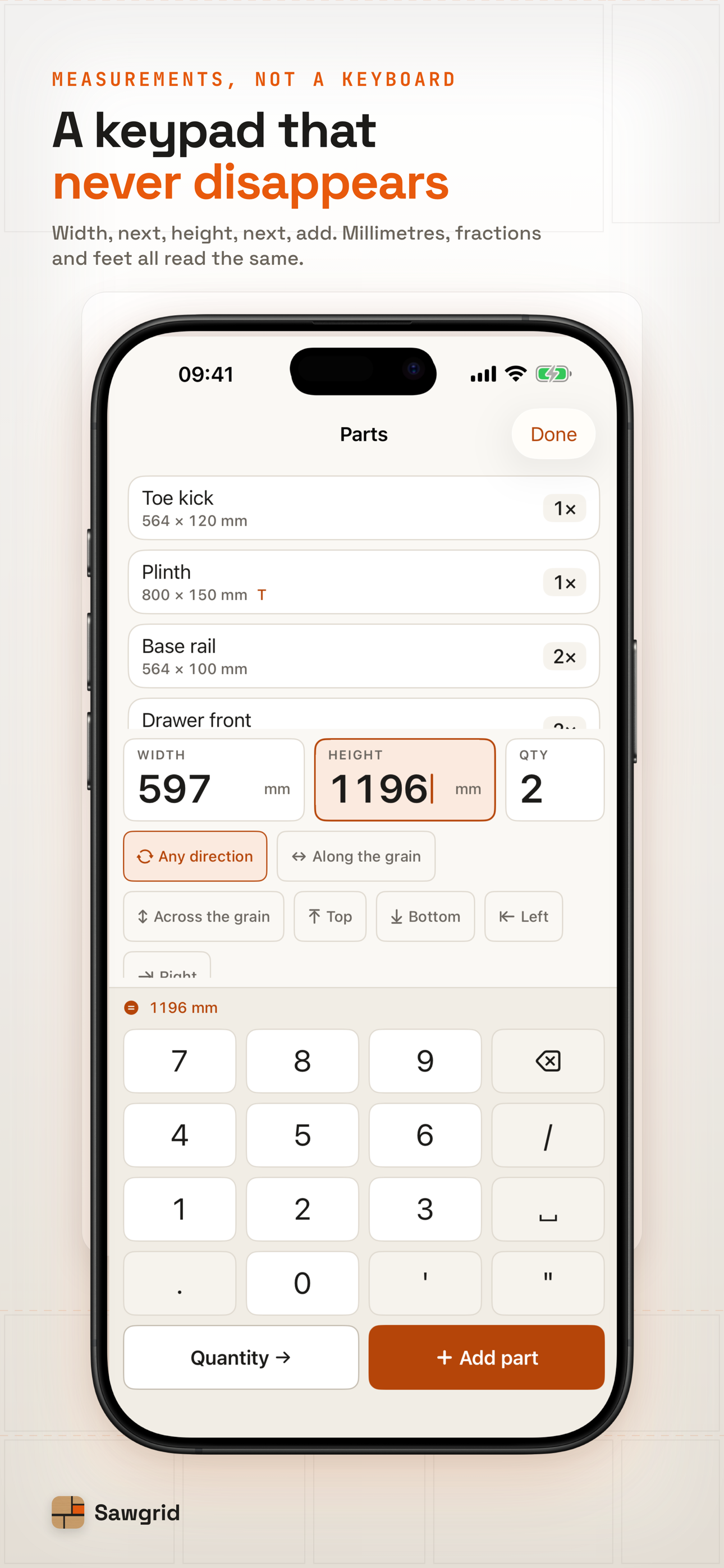 Sawgrid: Cut List Optimizer screenshot 3