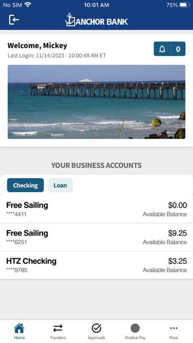 Anchor Bank Business Screenshot