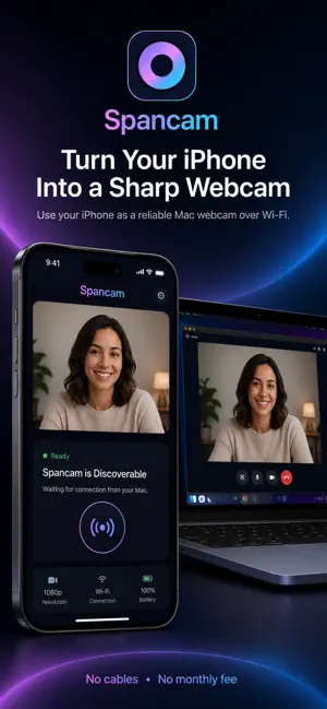 Spancam: iPhone Webcam screenshot 1
