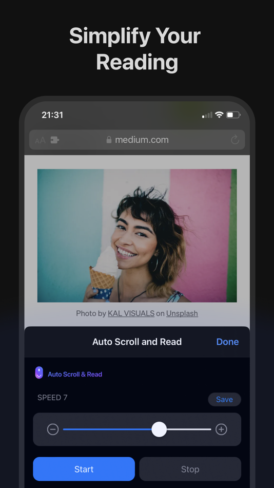 #2. Auto Scroll and Read (macOS) 由: Alfredo Grassau