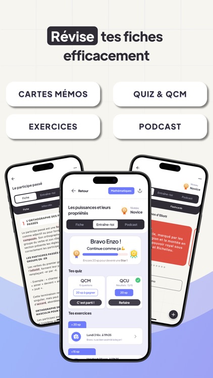 Eliott | Fiches révisions quiz