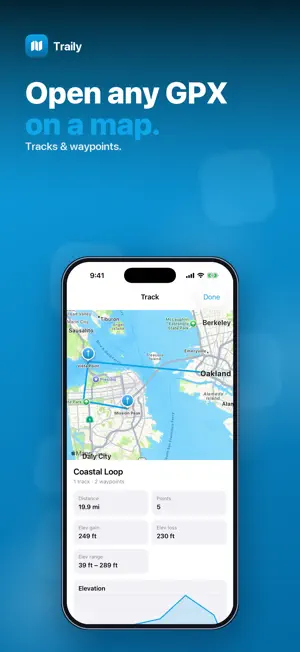 Traily: GPX Viewer screenshot 1