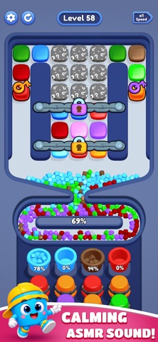 Color Cube Sort 3D iPhone screenshot