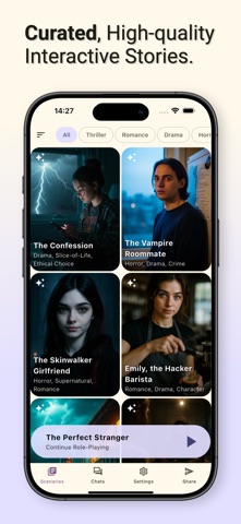 Texting AI: RolePlay Chat Game iPhone screenshot