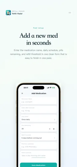 Screenshot von Refill-Radar auf dem iPhone 2