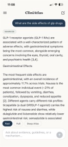 CliniAtlas: Clinical Evidence screenshot