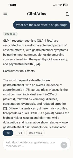 CliniAtlas: Clinical Evidence screenshot 1