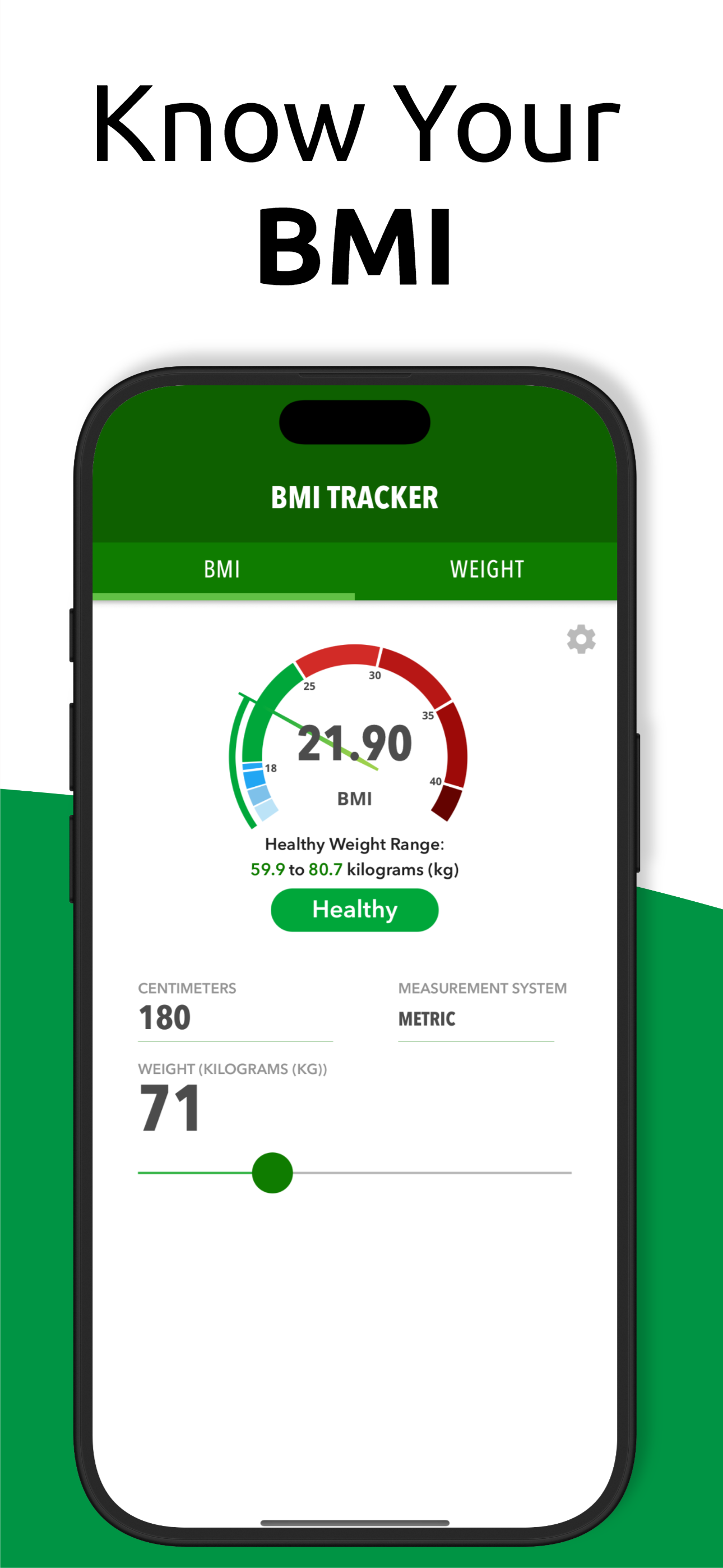 BMI Calc + Weight Loss Tracker