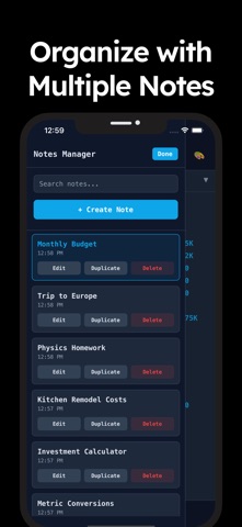 NoteCalc: a Notepad Calculator Screenshot 3 of 3