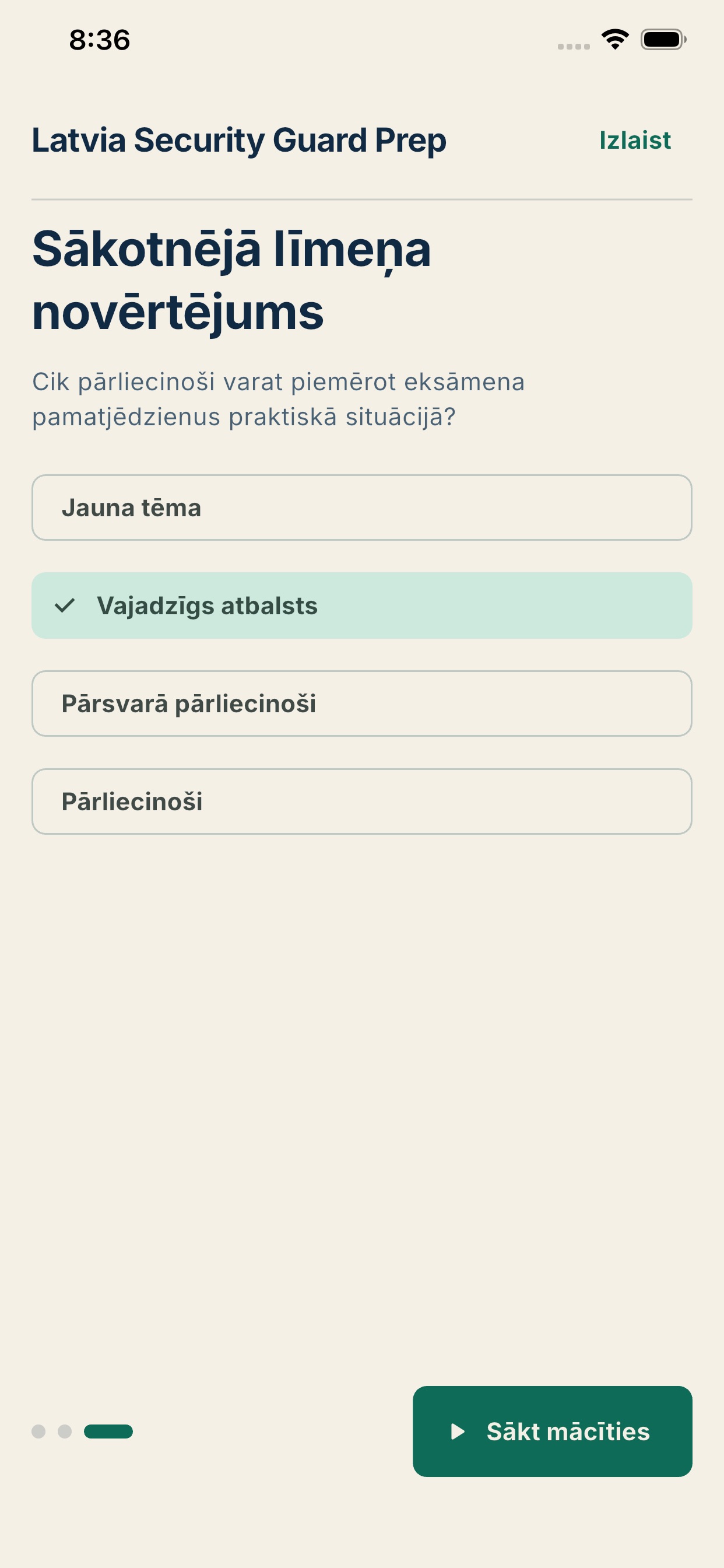 Screenshot 1 of Latvia Security Guard Prep