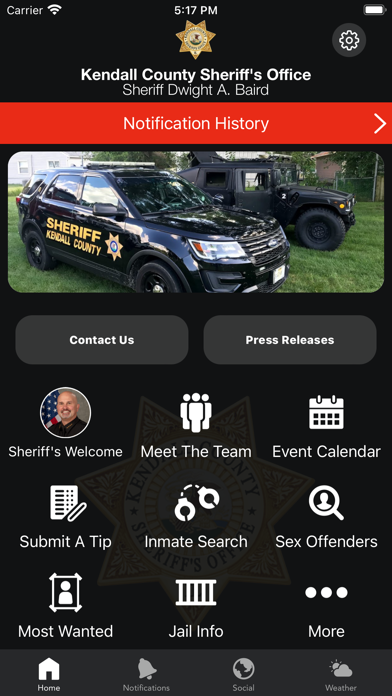 Kendall County Sheriffs Office Screenshot
