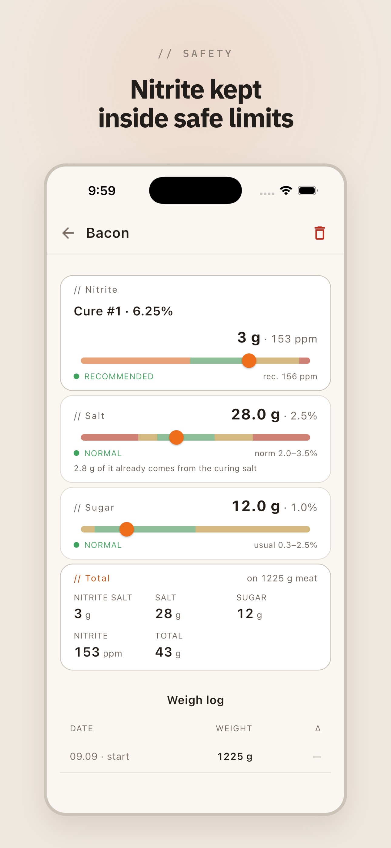 Screenshot 5 of SaltCure: Meat Cure Calculator