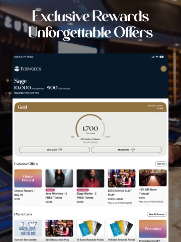 Foxwoods iPad screenshot