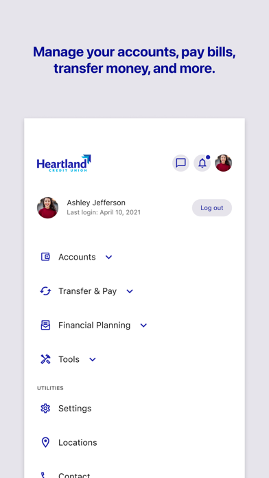 Heartland Credit Union (WI) iPhone screenshot