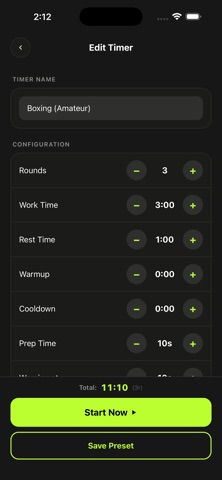 Strike Timer Interval Training Screenshot 2 of 5