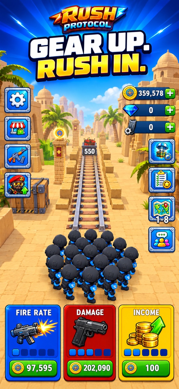 Rush Protocol iOS Mod IPA screenshot 4 - iOS game interface