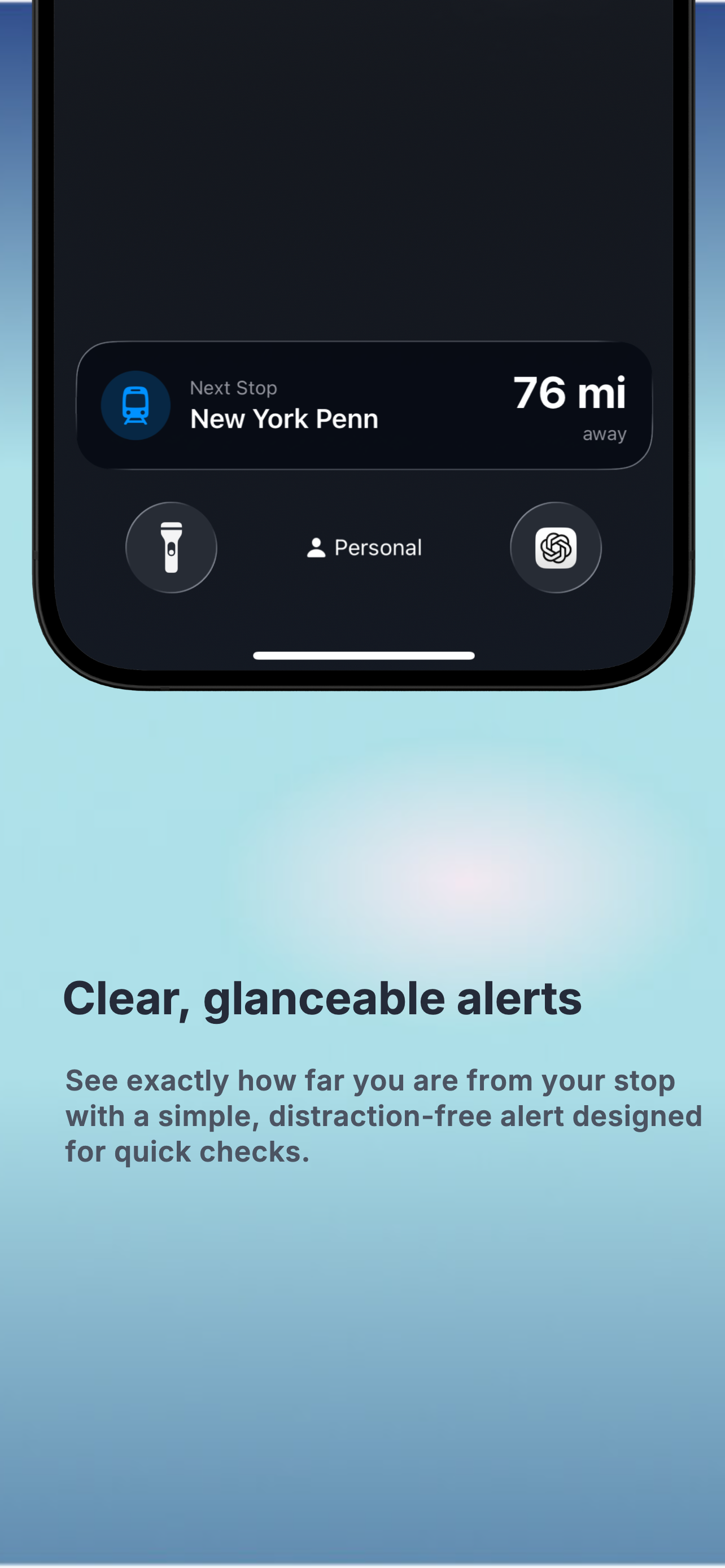 NextStop Train Commuter Alarm
