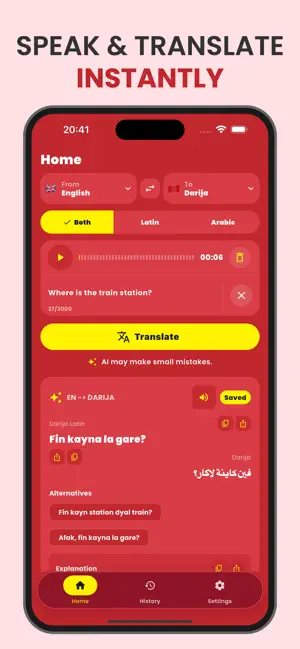 Darija Lingo: Translator screenshot 2