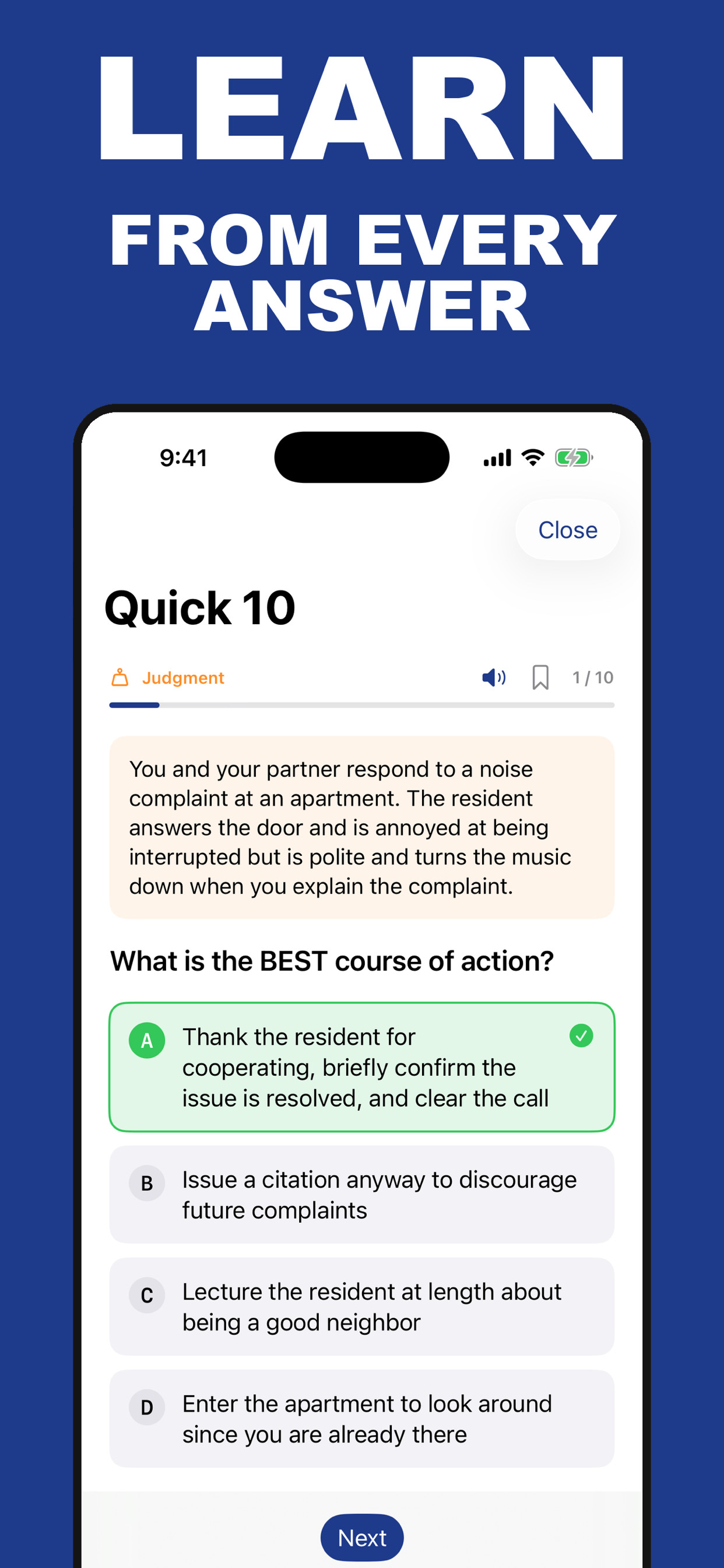 Police Exam Prep: Officer Test screenshot 3