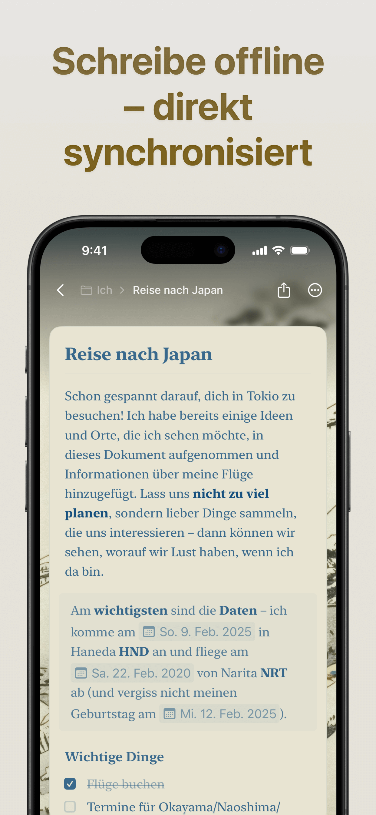 Craft: Notizen & KI für Text