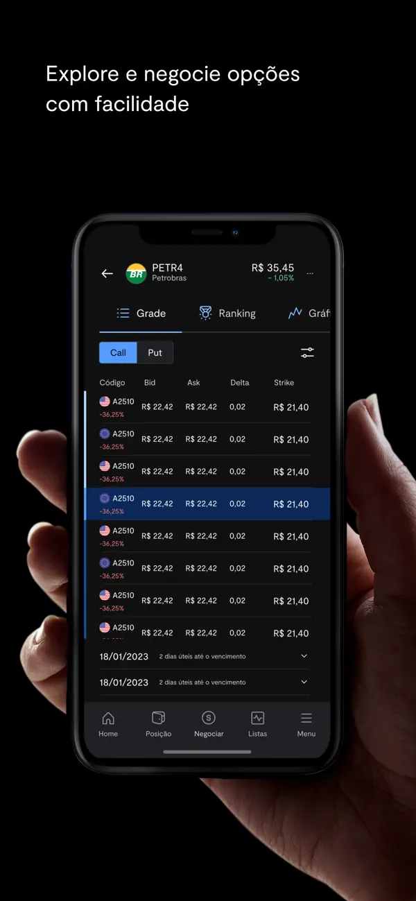 Screenshot #1 pour BTG Pactual Trader