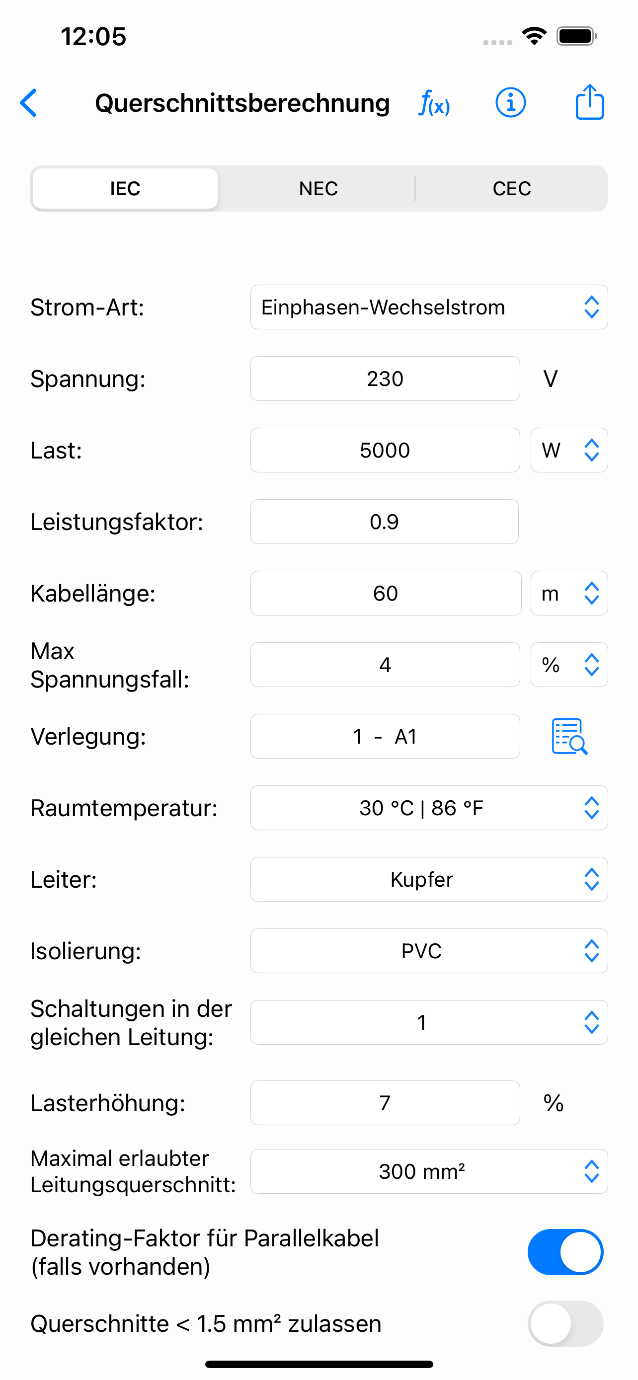 Elektro Berechnungen