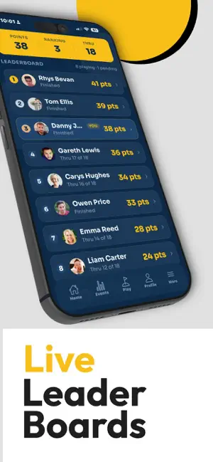 Golf Handicapp: Leaderboards screenshot 2