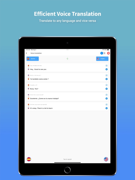 Spanish Translator - EsGot iPad screenshot 3 - Productivity app
