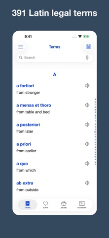 Latin Legal Terms iPhone screenshot