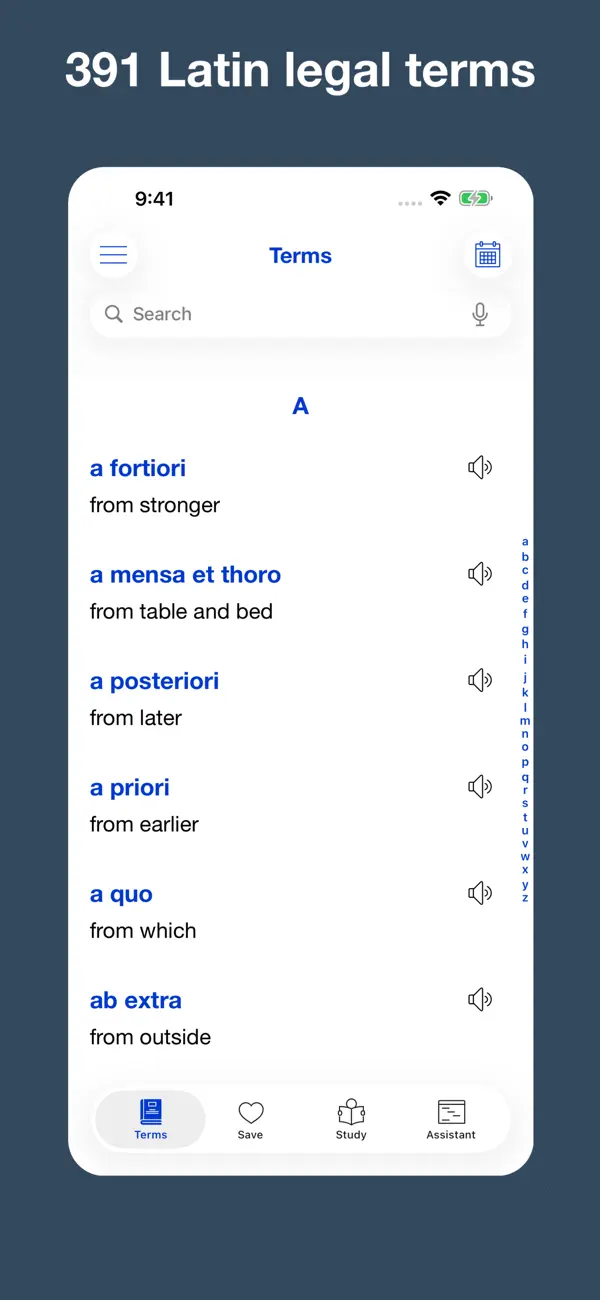 Screenshot #1 pour Latin Legal Terms