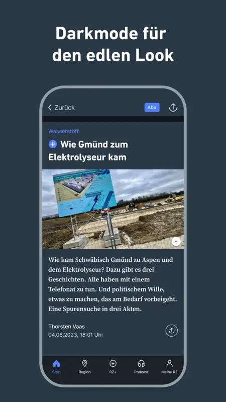 RZ - Nachrichten und Podcast screenshot 7 of 8