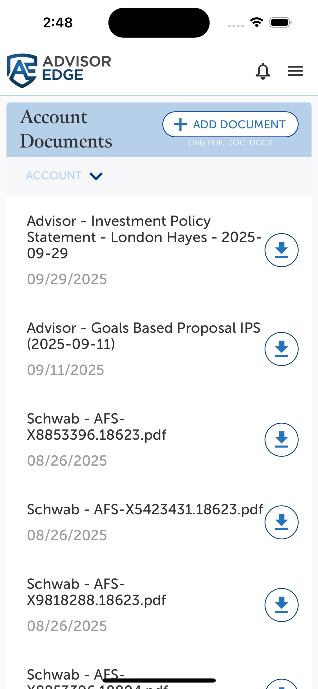 AdvisorEngine Demo screenshot 3