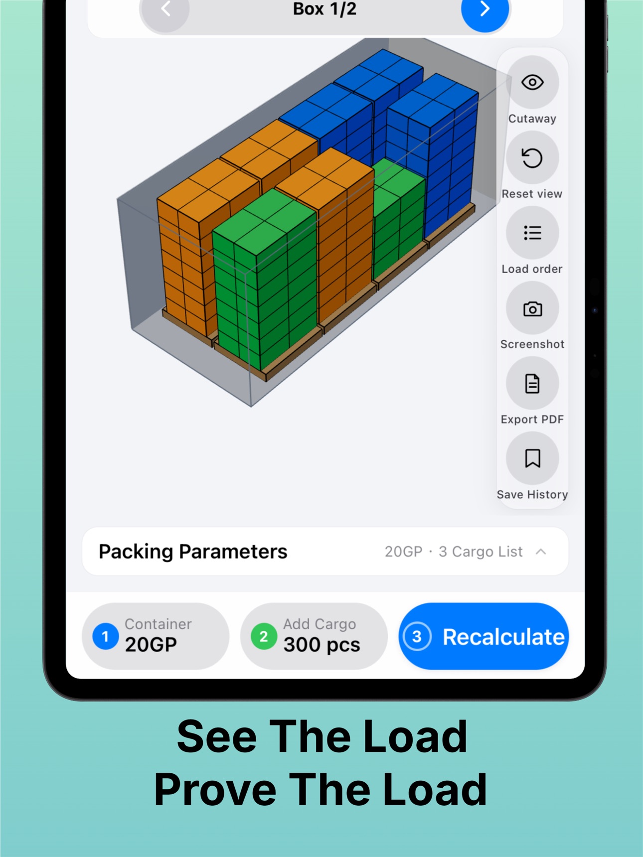 Screenshot 5 of 3D Calculadora de carga