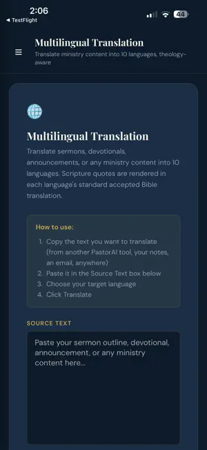 PastorAI - Ministry Tools screenshot 4