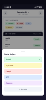 Forfait Jours screenshot 2