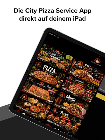 City Pizza Service in Brüel iPad screenshot