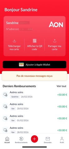 Aon Plus Sante Screenshot 2 of 5