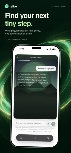 Relive: AI Growth Coach screenshot 4