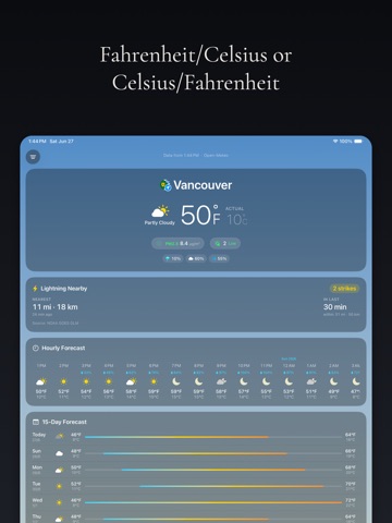 Dual Degree Fahrenheit Celsius ipad screenshot 2